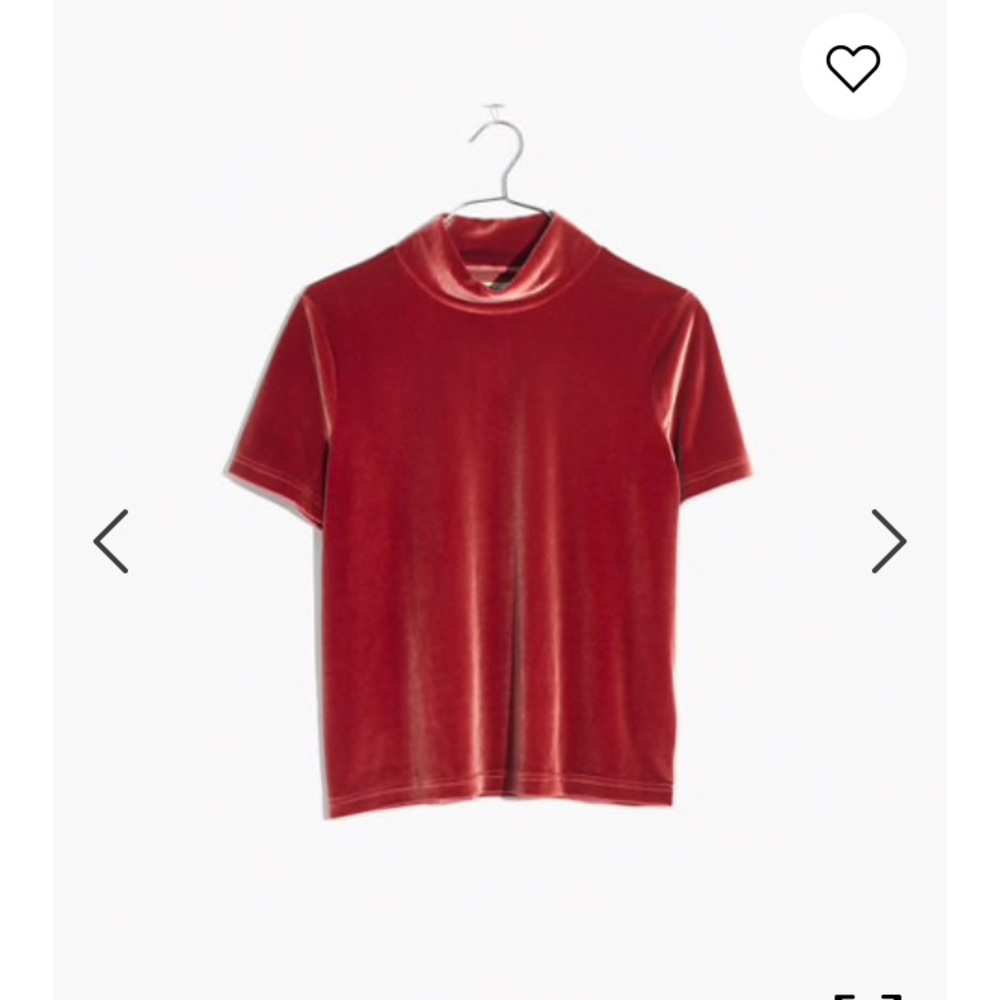 Madewell velvet top IN BLACK
